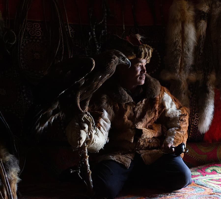 Гэрийнхээ дотор суугаа бүргэдчин